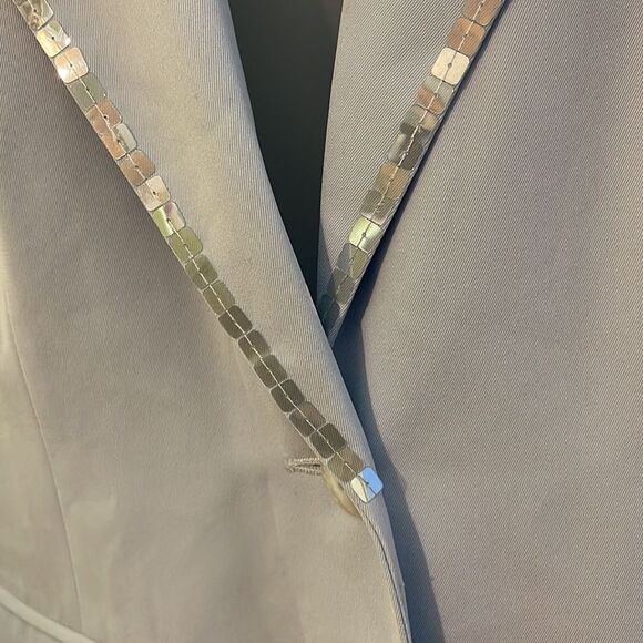 Together Spiegel Vintage 1990s Sky Blue Blazer Sequined Trim 10 - Picture 6 of 16